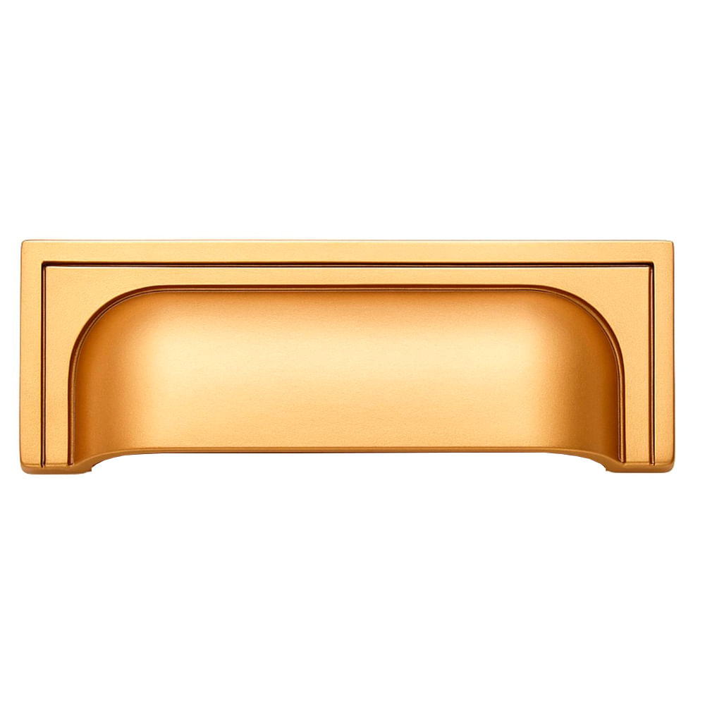 Puxador Plymouth 80mm Dourado Matte Zen